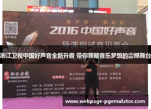 浙江卫视中国好声音全新升级 带你领略音乐梦想的震撼舞台